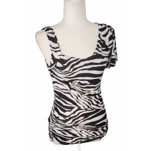 Red Pedal Zebra Print Tank Top & Short Sleeved Long Shirt or Shorty Dress